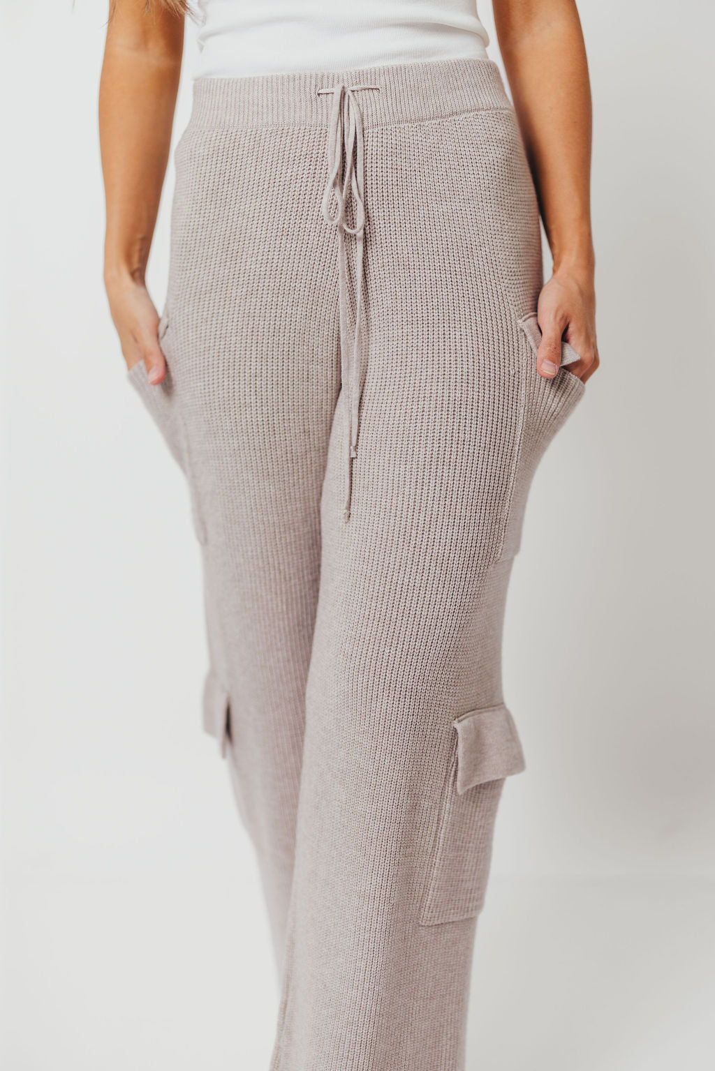 Jay Knit Cargo Pants in Heather Grey *Final Sale*