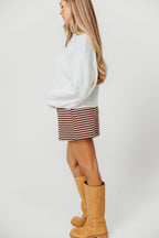 Piper Cardigan Top in Snow