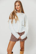 Piper Cardigan Top in Snow