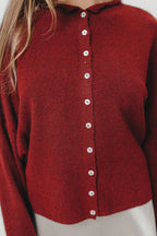 Piper Cardigan Top in Wine *Final-Sale*