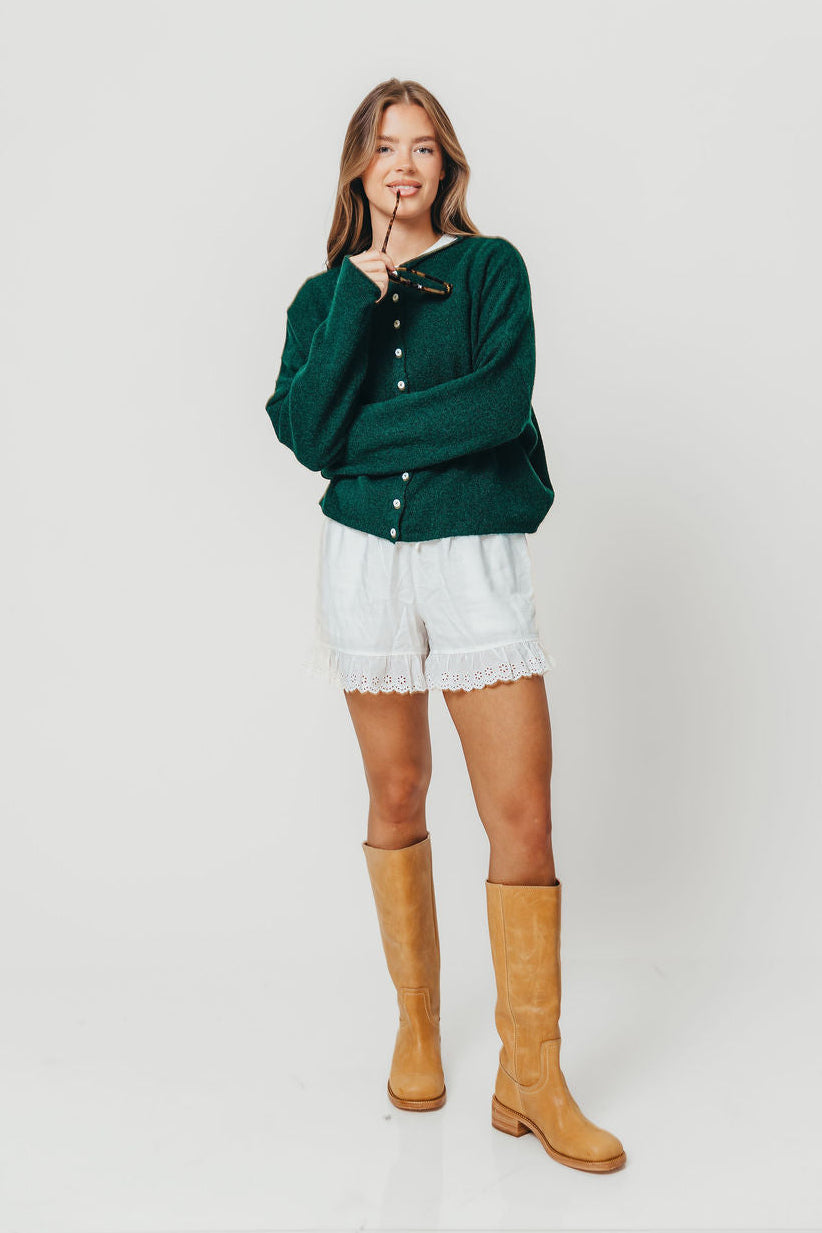 Piper Cardigan Top in Forest Green *Final Sale*