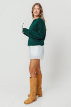 Piper Cardigan Top in Forest Green *Final Sale*