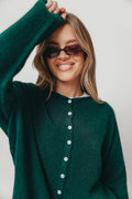 Piper Cardigan Top in Forest Green *Final Sale*