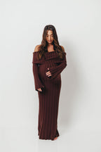 Evella Maxi Dress in Brown - Bump Friendly *Final Sale*
