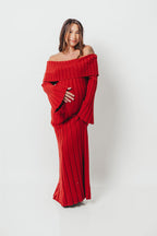 Evella Maxi Dress in Red - Bump Friendly *Final Sale*
