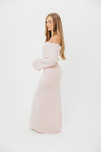 Nora Knit Maxi Dress in Dusty Pink - Bump Friendly