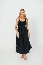 Lucca Midi Dress in Black *Final-Sale*