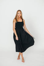 Lucca Midi Dress in Black *Final-Sale*