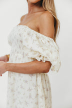 Livvy 100% Cotton Maxi Dress in Lilac Floral - Bump Friendly & Inclusive Sizing