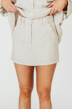 Suki Linen Skort in Linen