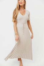 Oakley Ribbed Maxi Dress in Dusty Taupe - Bump Friendly *Final-Sale*