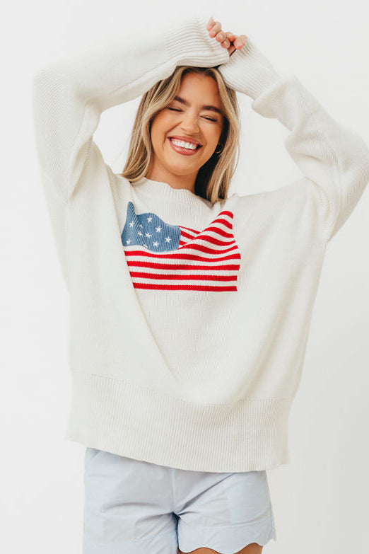 American Honey Sweater in White