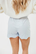 Ricci Scallop Shorts in Blue