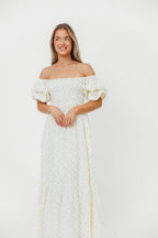 Livvy 100% Cotton Maxi Dress in Petite Blue Floral -Bump Friendly & Inclusive Sizing