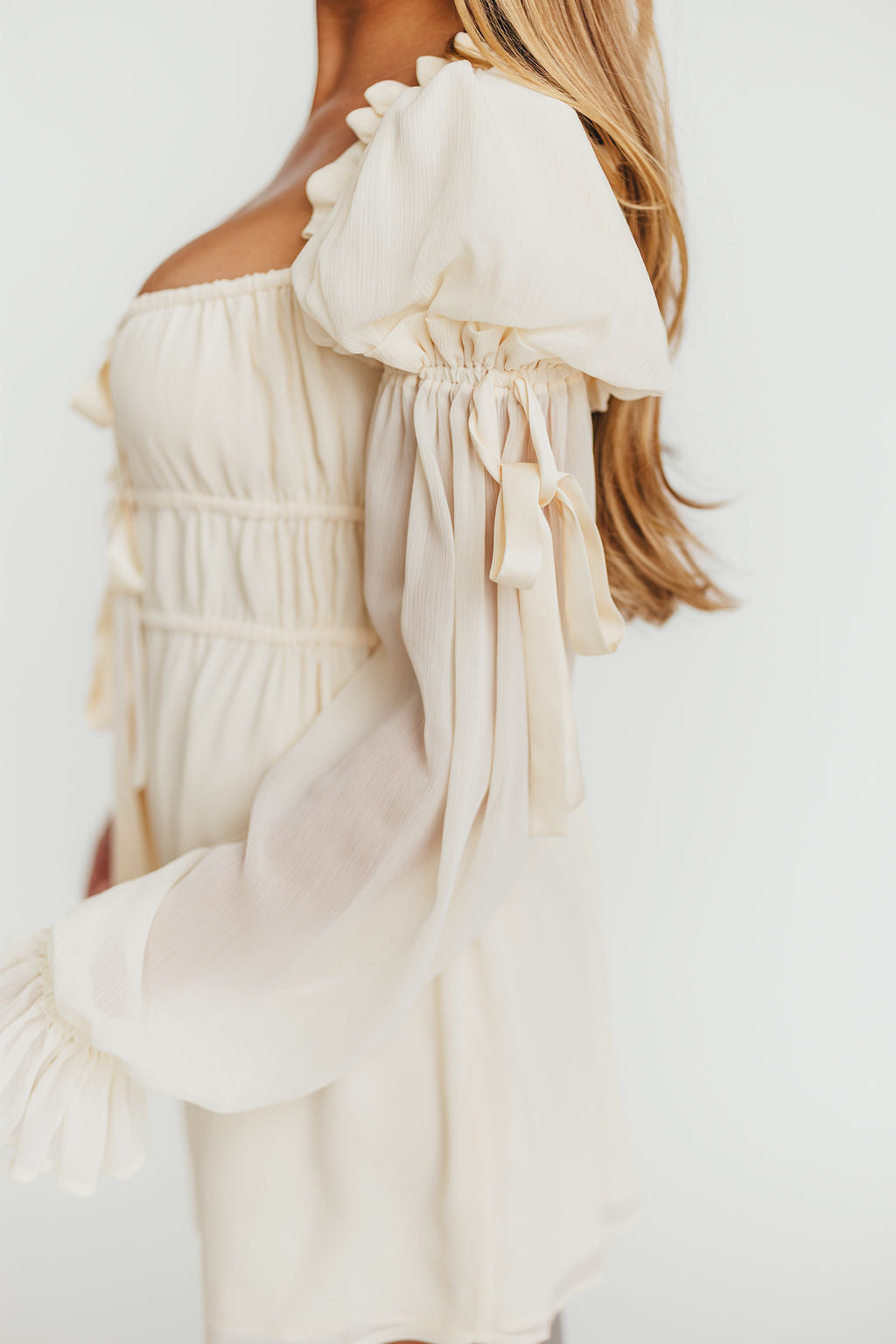 Macbeth Mini Dress in Cream