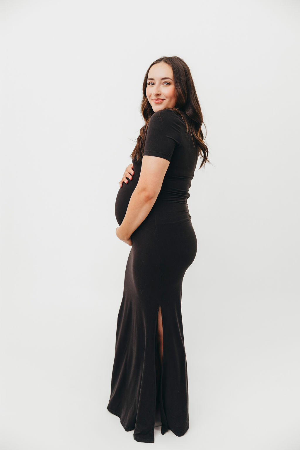 Ellis Maxi Dress in Black - Bump Friendly *Final-Sale*