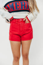 ROLLAS Mirage Short with Sailor Pockets in Red *Final-Sale*