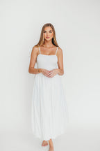 Marisol Bubble Maxi Dress in Off-White *Final-Sale*