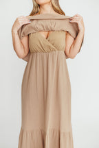 Josie 100% Cotton Maxi Dress in Dry Thyme - Bump & Nursing Friendly *Final-Sale*