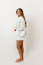 Rose Quilted Shorts in Holiday