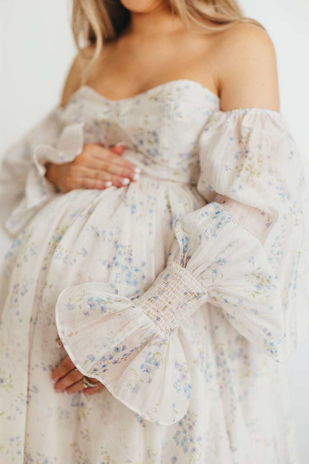 Dear Skye Floral Dress in Blue