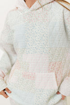 Dorothy Quilted Hoodie in Pastel