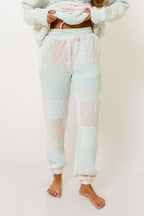 Blanche Quilted Joggers in Pastel