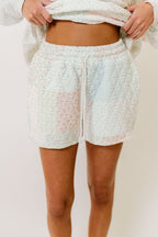 Rose Quilted Shorts in Pastel