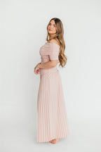 The Lennox Maxi Dress in Dusty Pink - Bump Friendly