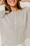 Stacey Cardigan Top in Beige
