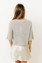 Stacey Cardigan Top in Beige
