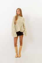 Moriah Knit Sweater in Ecru