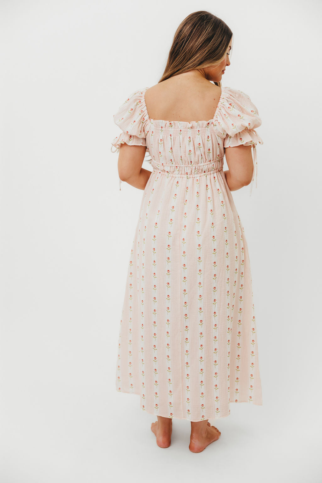 Savanna Steppe 100% Cotton Dress in Pink Rose - Bump Friendly & Inclusive Sizing