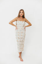 Cypress Smocked Midi Dress in Floral *Final-Sale*