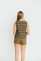 Joann Cargo Short in Olive *Final-Sale*