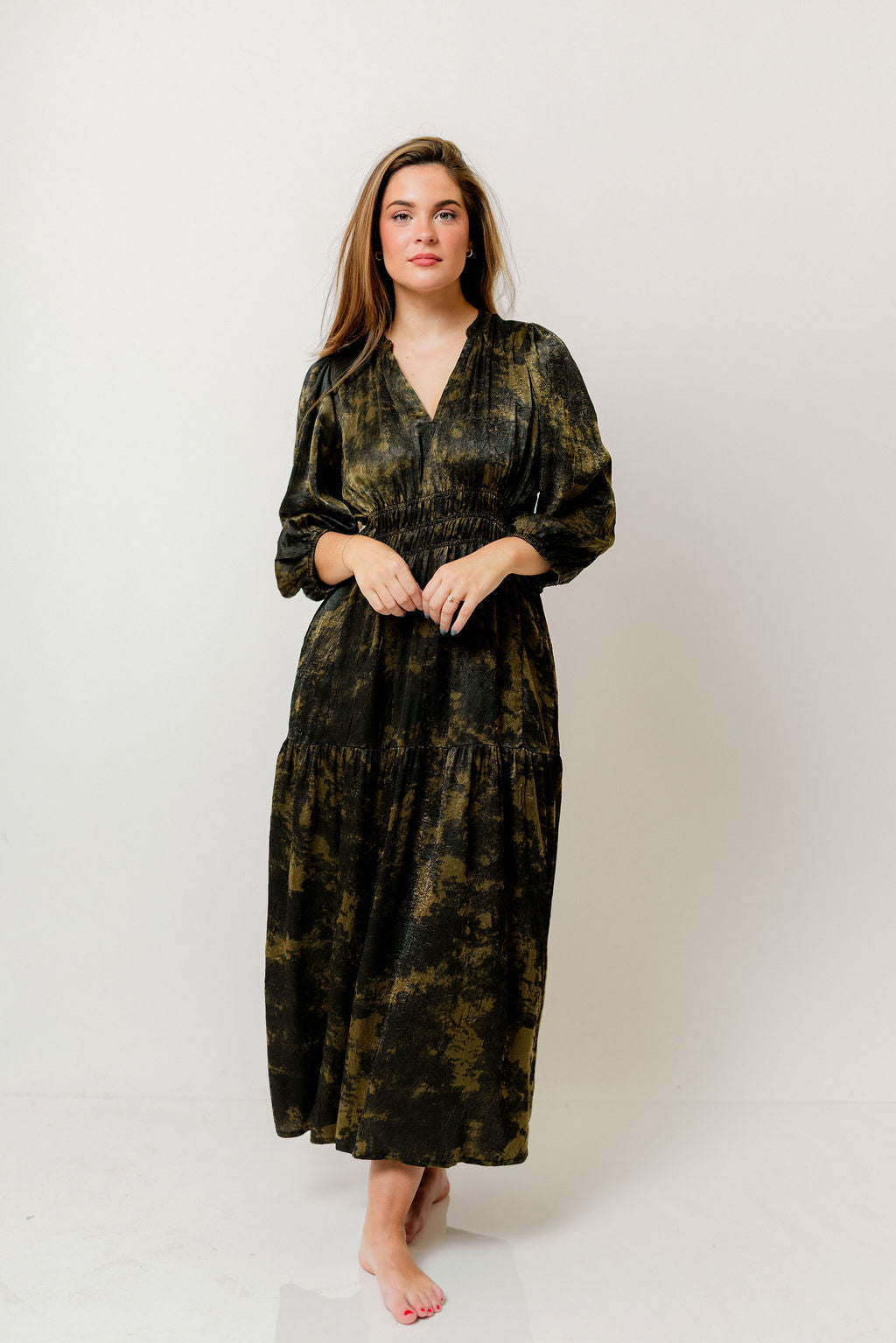 Zia Maxi Dress in Tapenade *Final Sale*