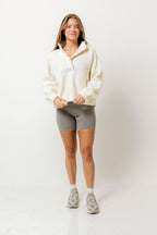 Arlo Pullover in Ivory/Pink
