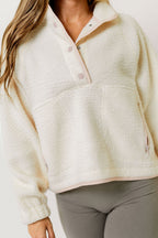 Arlo Pullover in Ivory/Pink