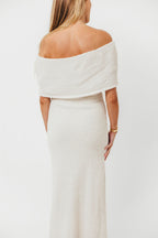 Brit Maxi Dress in Cream - Bump Friendly
