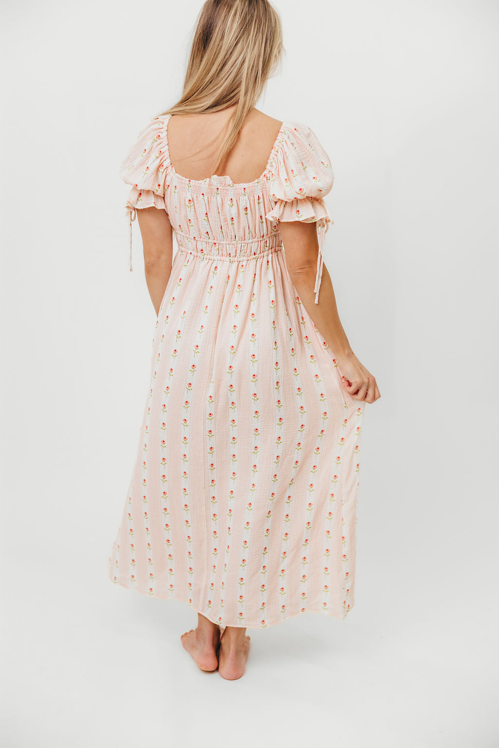 Savanna Steppe 100% Cotton Dress in Pink Rose - Bump Friendly & Inclusive Sizing