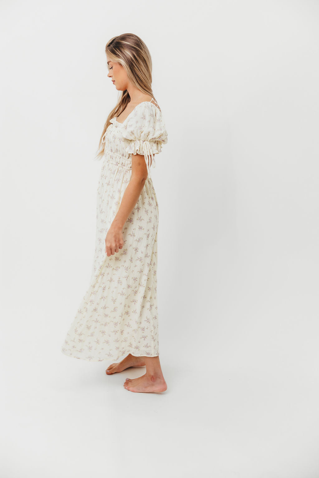 Savanna Steppe 100% Cotton Dress in Lilac - Bump Friendly & Inclusive Sizing (S-3XL)