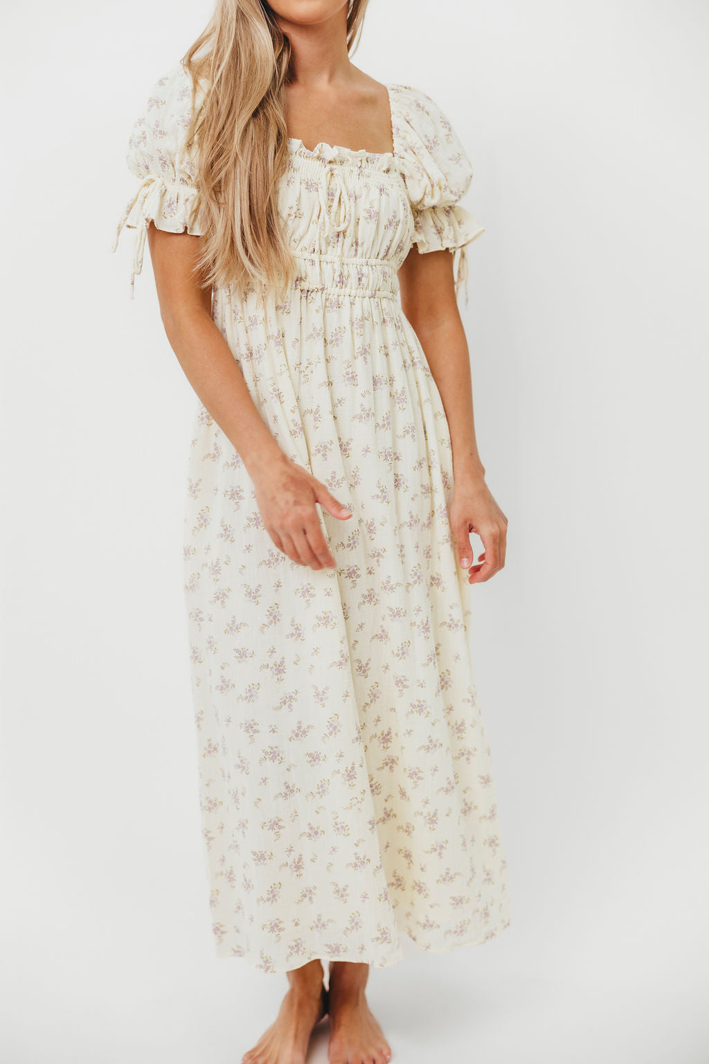 Savanna Steppe 100% Cotton Dress in Lilac - Bump Friendly & Inclusive Sizing (S-3XL)