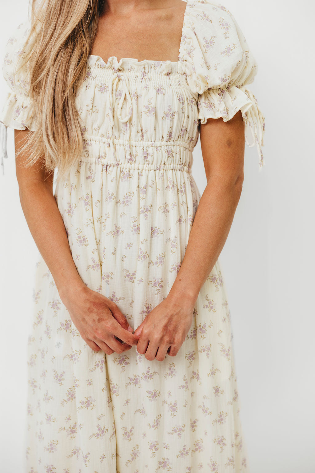 Savanna Steppe 100% Cotton Dress in Lilac - Bump Friendly & Inclusive Sizing (S-3XL)