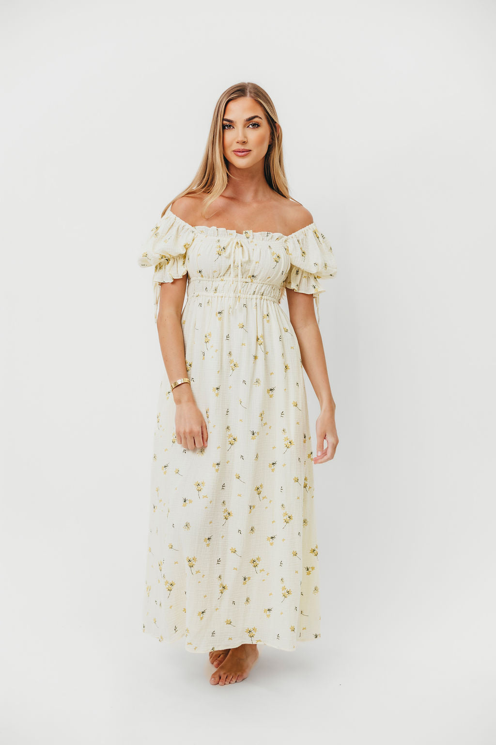 Savanna Steppe 100% Cotton Dress in Cream - Bump Friendly & Inclusive Sizing (S-3XL)