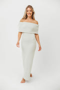 Brit Maxi Dress in Seafoam - Bump Friendly