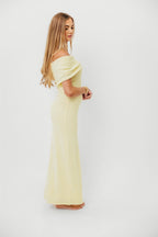 Brit Maxi Dress in Butter Yellow - Bump Friendly