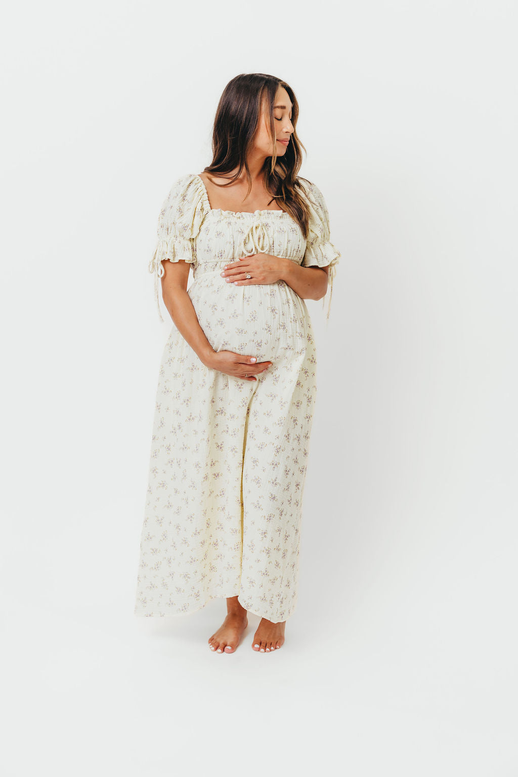 Savanna Steppe 100% Cotton Dress in Lilac - Bump Friendly & Inclusive Sizing (S-3XL)