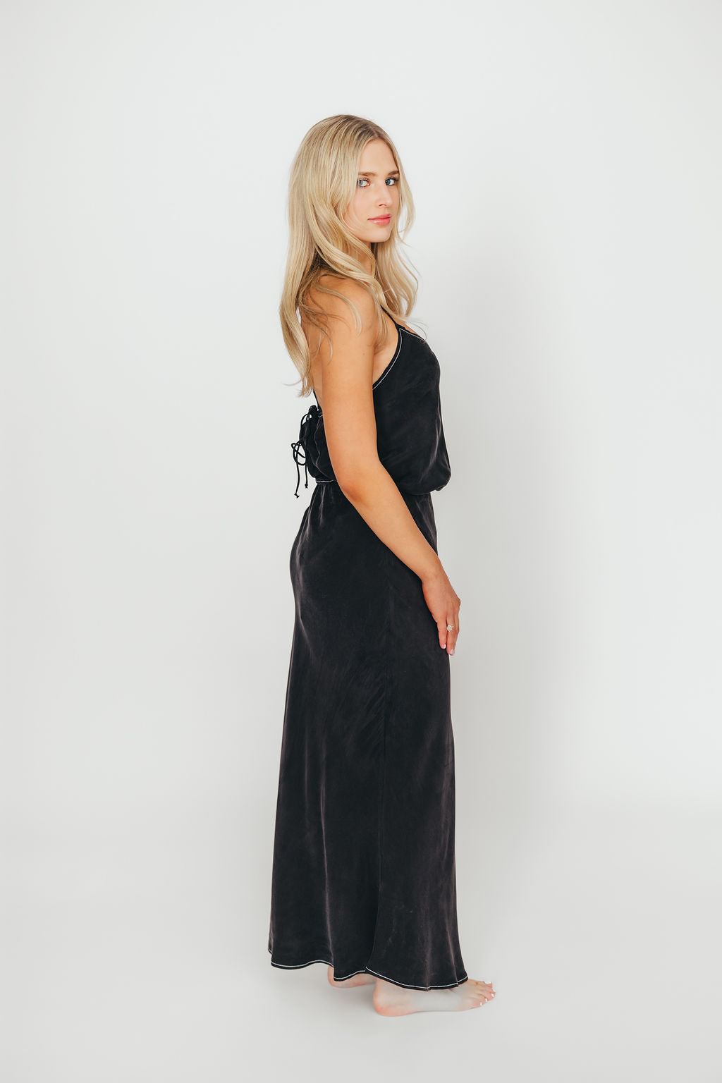 Romana Cami Top and Skirt Set in Black *Final-Sale*