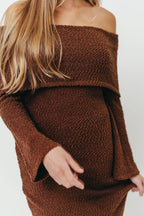 Nora Knit Maxi Dress in Chocolate Brown - Bump Friendly *Final Sale*