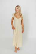 Remi Maxi Dress in Custard - Restocking end of Jan 2026